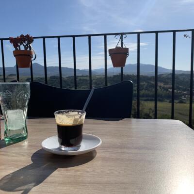 Coffee with a view